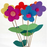 Knopf-Blumen