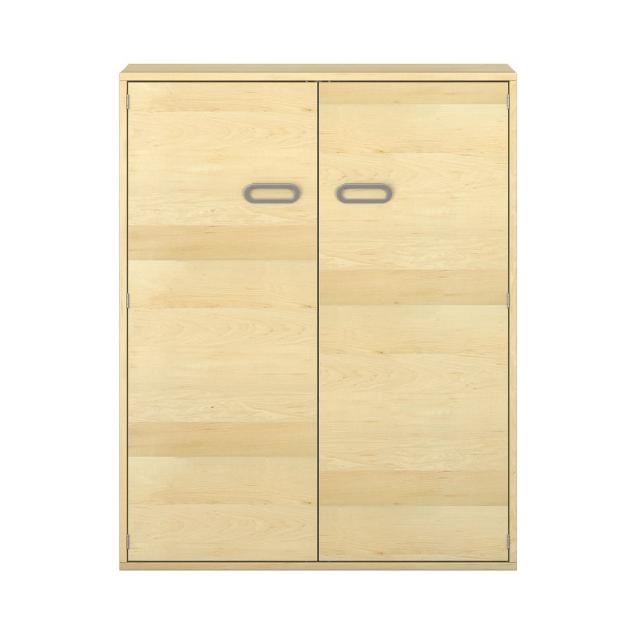 Pureo Doppeltürenschrank Furnier, 1 Mittelwand, B 100 x H 125 x T 42 cm