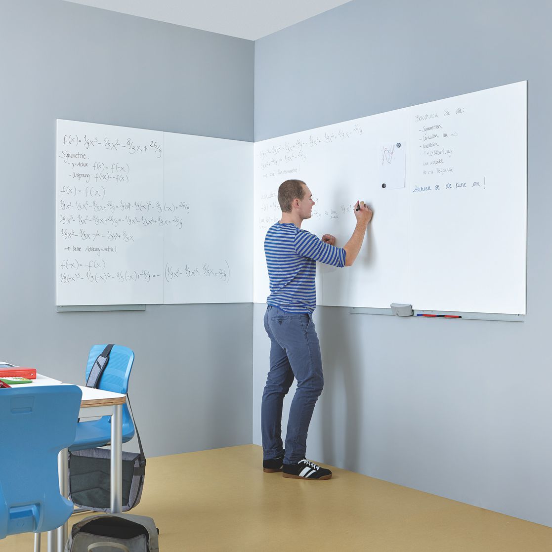 Whiteboard magnetisch, B 115 x H 75 x T 1 cm