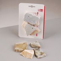 Speckstein Amulettstein- Plättchen, 4 Stk. gemischt