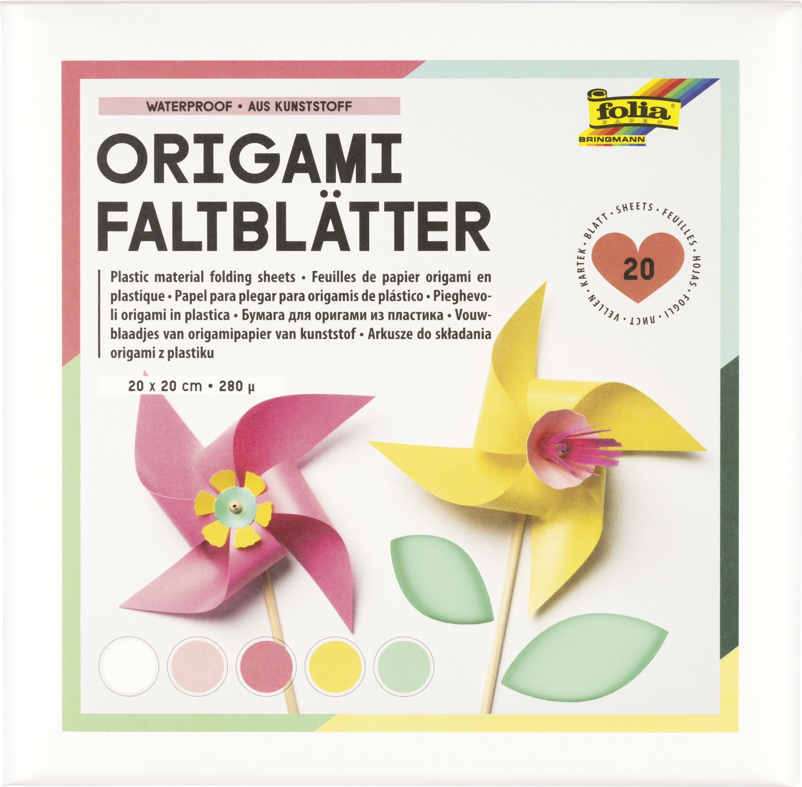 Kunststoff Faltblätter