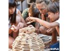 Kapla Bauholz, 1000 Stk. in Holzbox mit Rädern