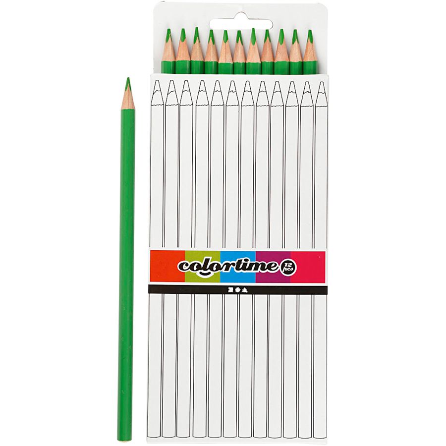 Einzelfarben Colortime, Mine Ø 3 mm, hellgrün 12 Stk.