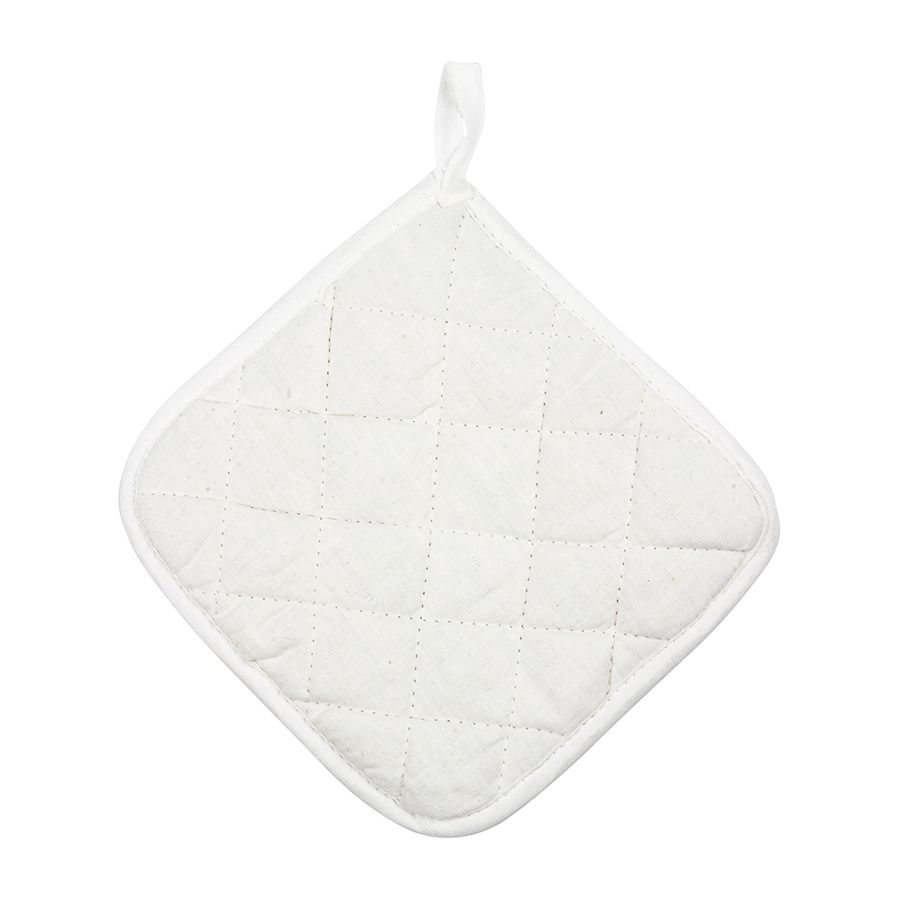 Topflappen weiss, 2 Stück
