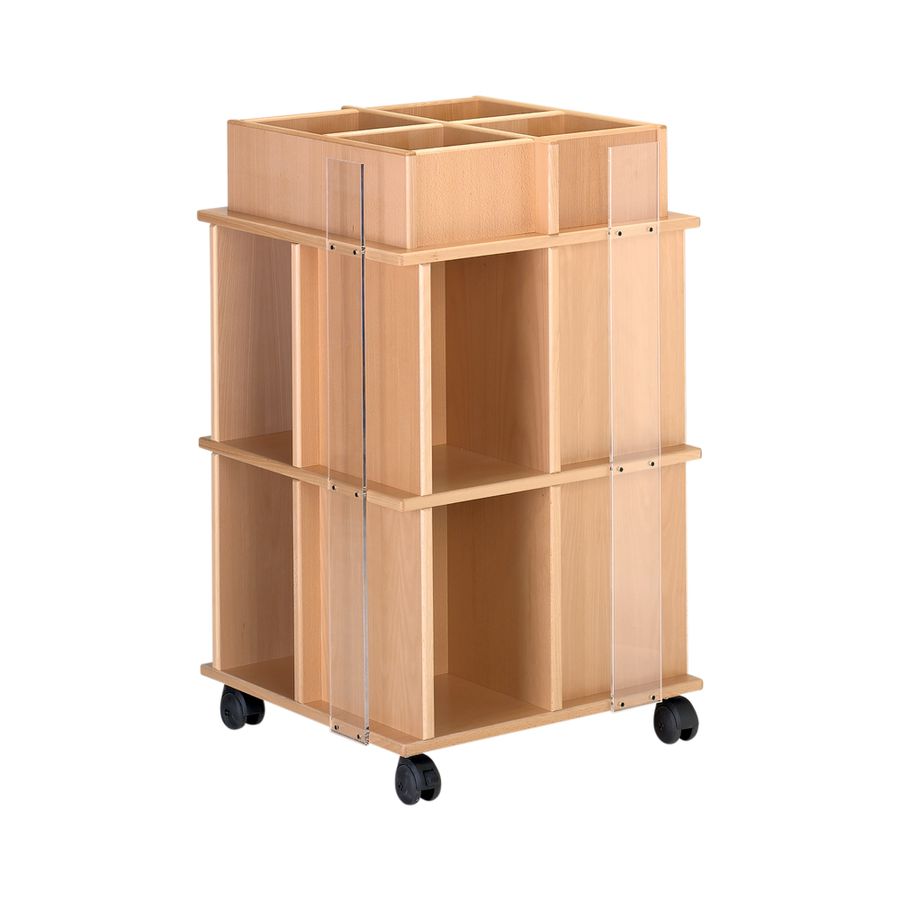 Bücherturm, B 60 x H 101 x T 60 cm