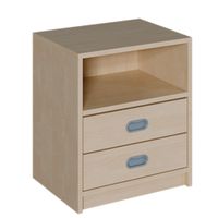 Schrank mit 2 Schubladen, oben ein Fach, B 52 x H 60 x T 40 cm