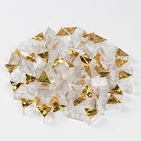 Glitzer-Prismo Dreiecksteine gold, ca. 100 Stk.