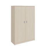460.002.007K - Doppeltürenschrank mit Sockel, mit Mittelwand, mit 8 Einlegeböden, B 102 x H 160 x T 40 cm