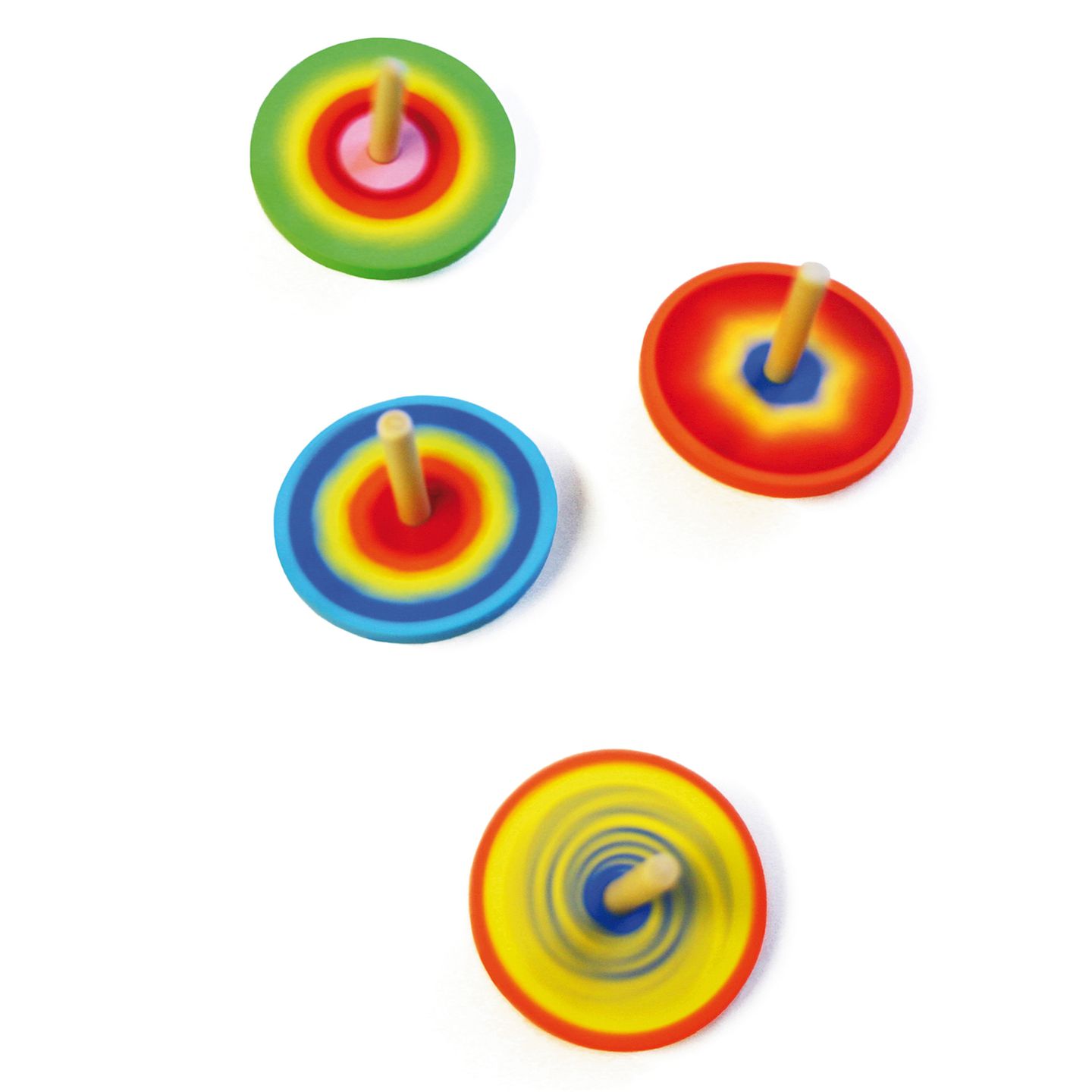Formenkreisel aus Holz Ø 6 cm, 1 Stk.