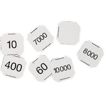 Einsteckkarten Stufenzahlen, 6 Bogen à 6 Karten