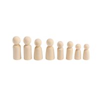Familie aus Holz, 8 Stk.