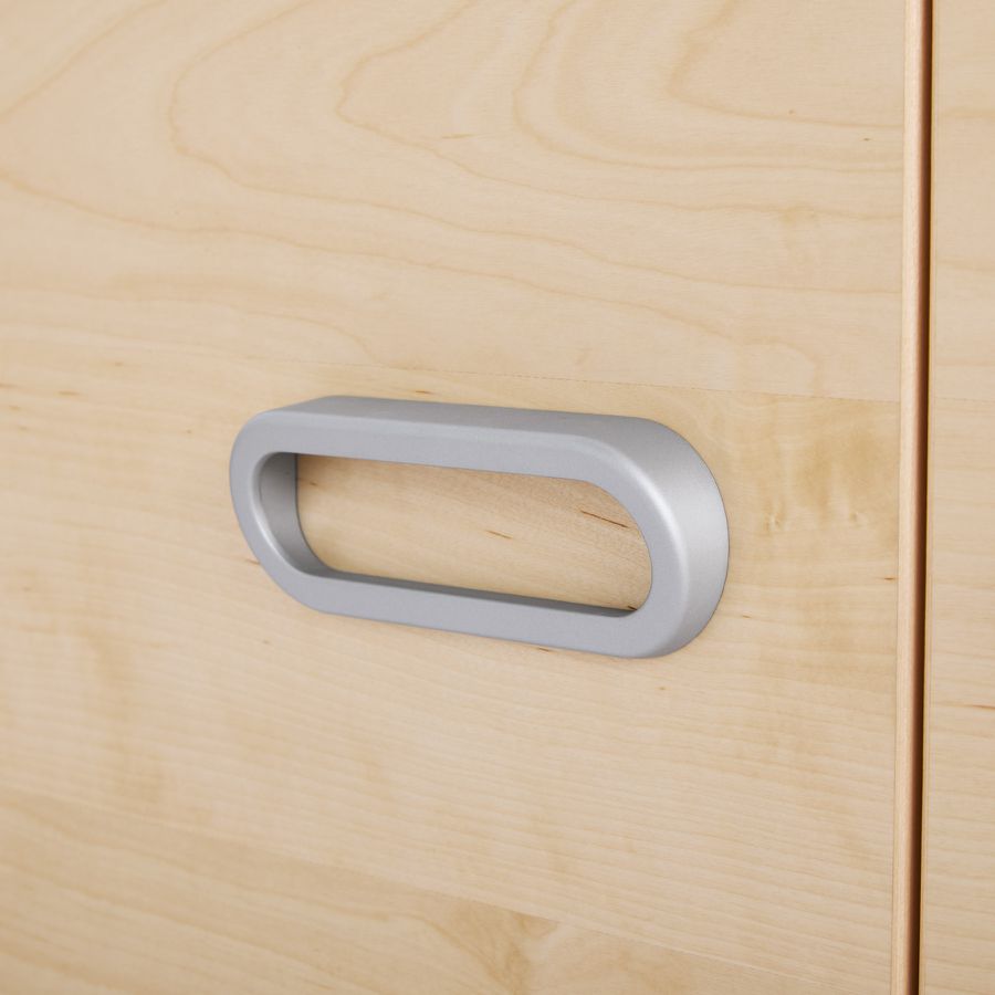 Pureo Doppeltürenschrank Furnier, B 100 x H 50 x T 42 cm