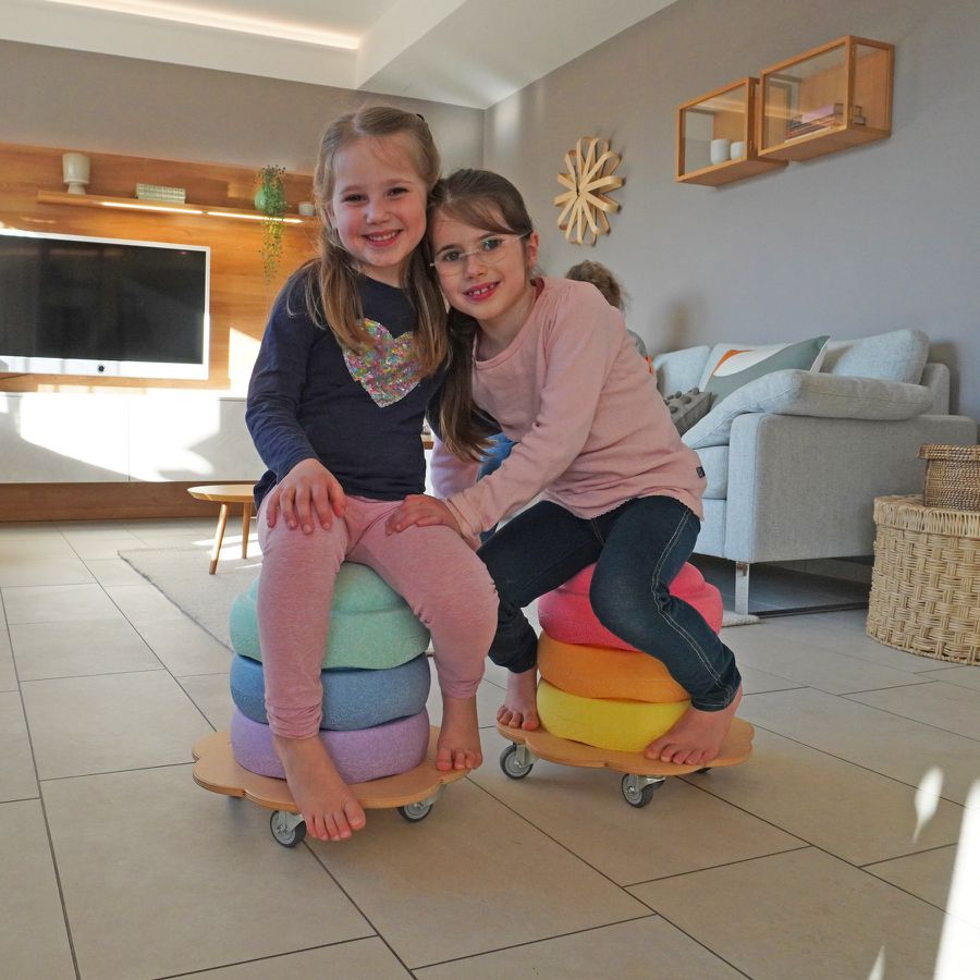 Rollflitzer für Stapelbaustein