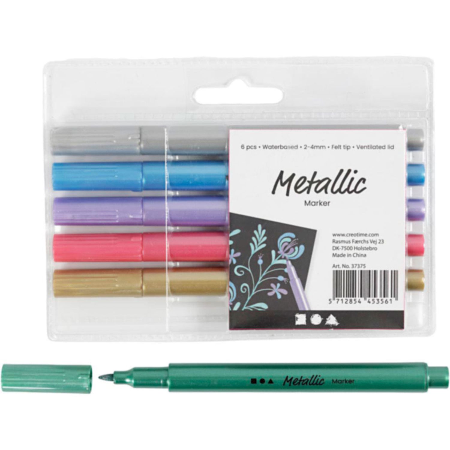 Metallic Marker, 6 Stk.