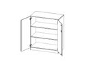 Doppeltürenschrank, B 100 x  118 x T 40 cm