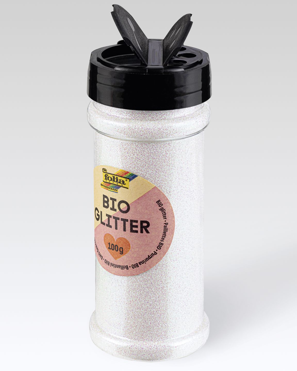 BIO Glitter 100 g weiss