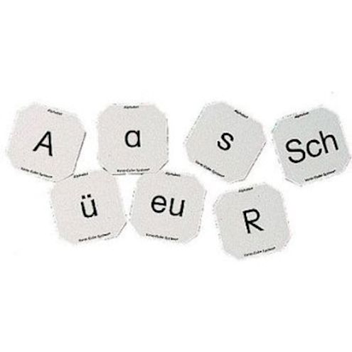 Einsteckkarten Alphabet, 12 Bogen à 6 Karten
