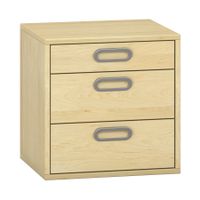 Pureo Schubkastenchrank mit 3 Schubkästen, Furnier
B 50 x H 50 x T 42 cm