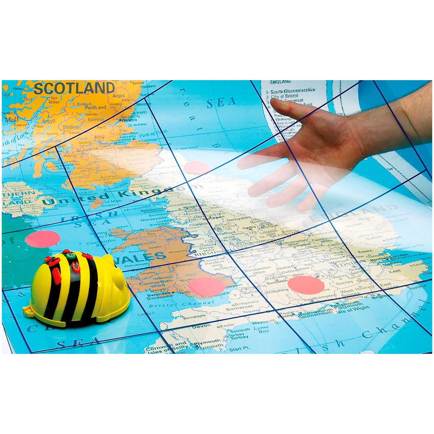 Bee-Bot Rasterfolie transparent 60 x 60 cm