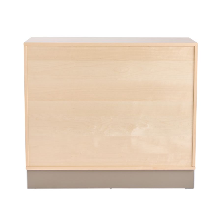 Pureo Doppeltürenschrank Furnier, B 100 x H 50 x T 42 cm