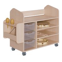 Musikwagen Mozart, B 105/122 x H 94,3 x T 50 cm