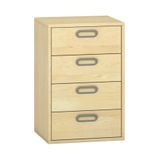 444.012.003K - Pureo Schubkastenchrank mit 4 Schubkästen, Furnier
B 50 x H 75 x T 42 cm