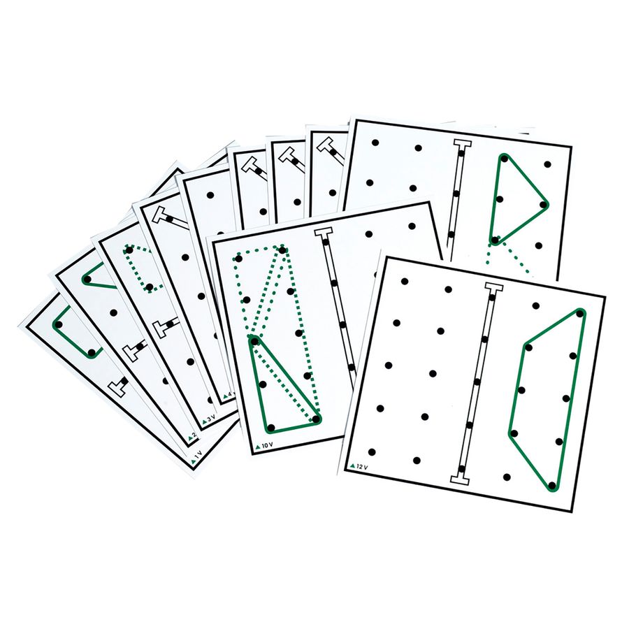 Geoboard Arbeitskarten, Set 3 für Geospiegel