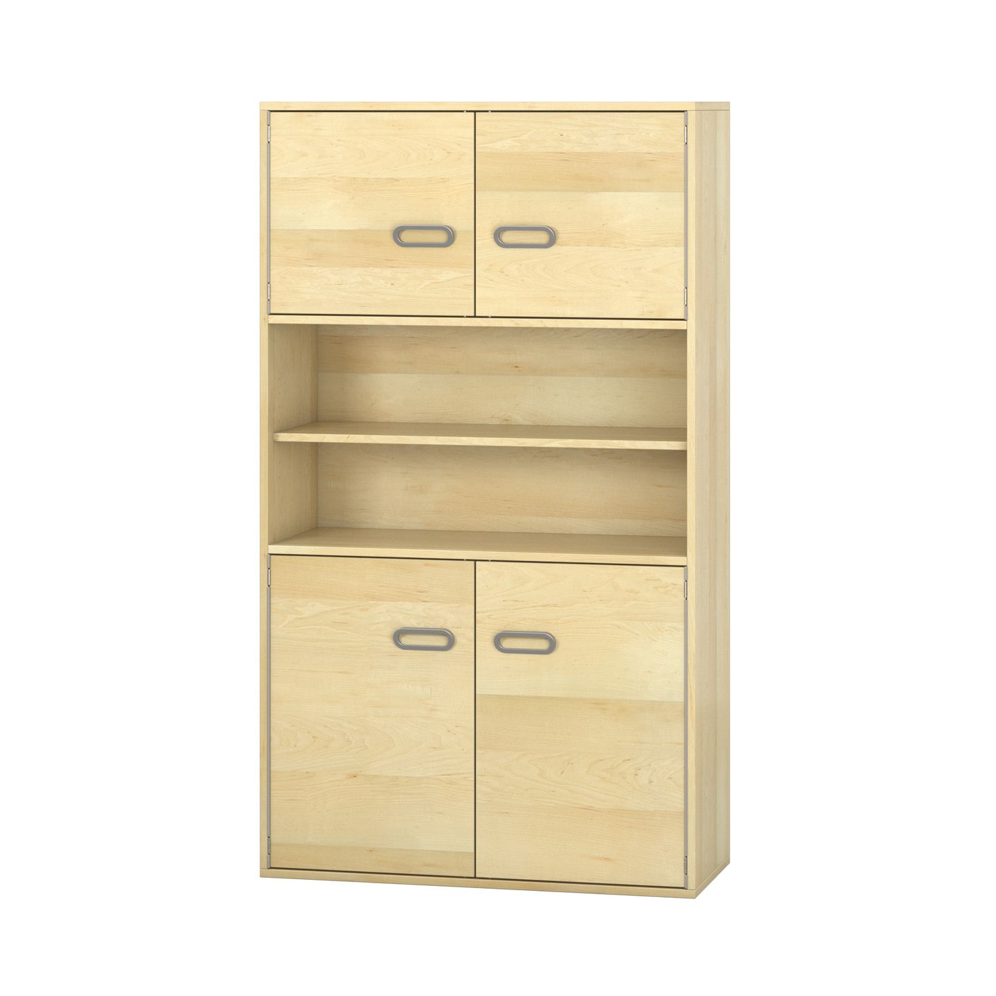 Pureo Türenschrank, mittig offen, Furnier
mit 3 Einlegeböden
B 100 x H 175 x T 42 cm