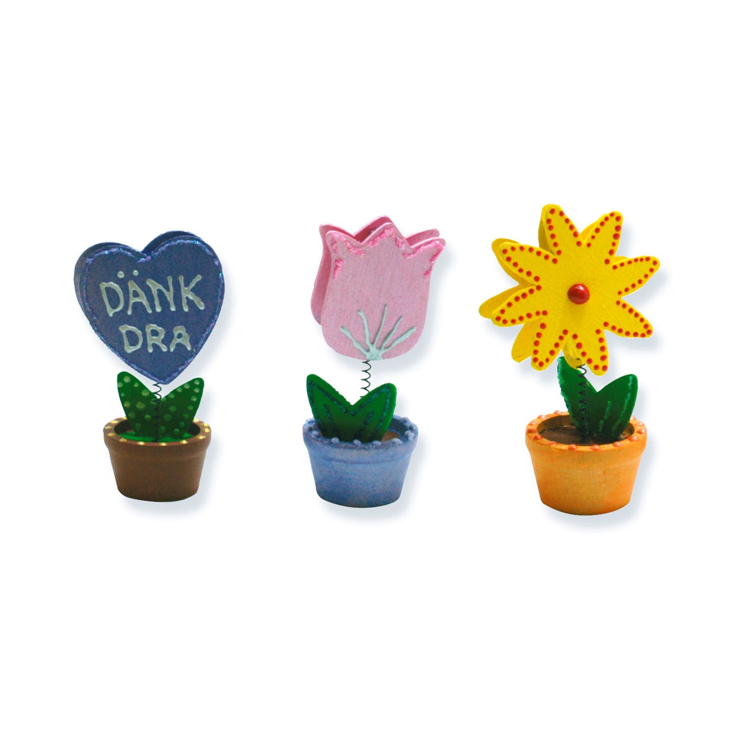 Notizhalter Holzblume, 10 Stk.