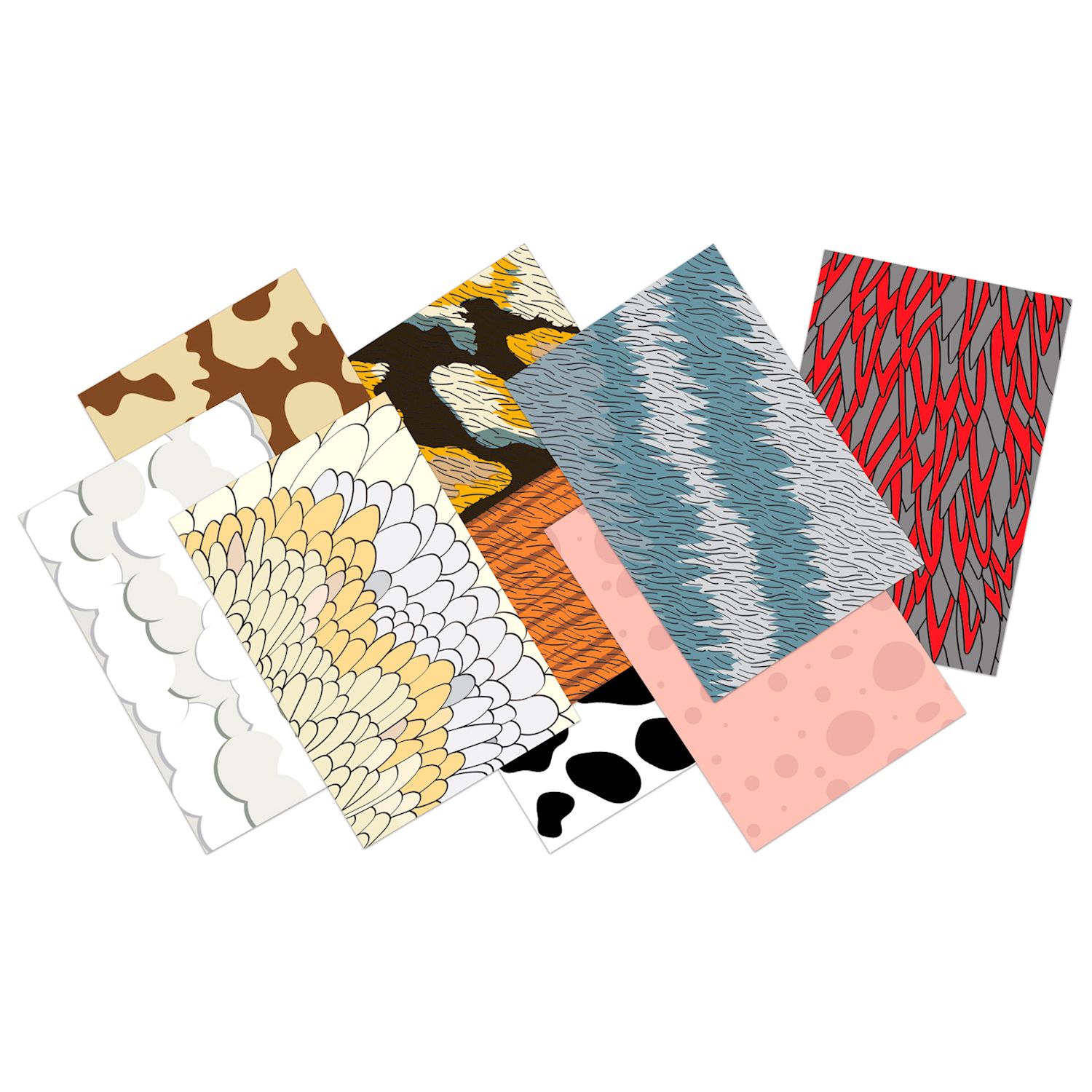 Schablonen und Papier Set Bauernhof