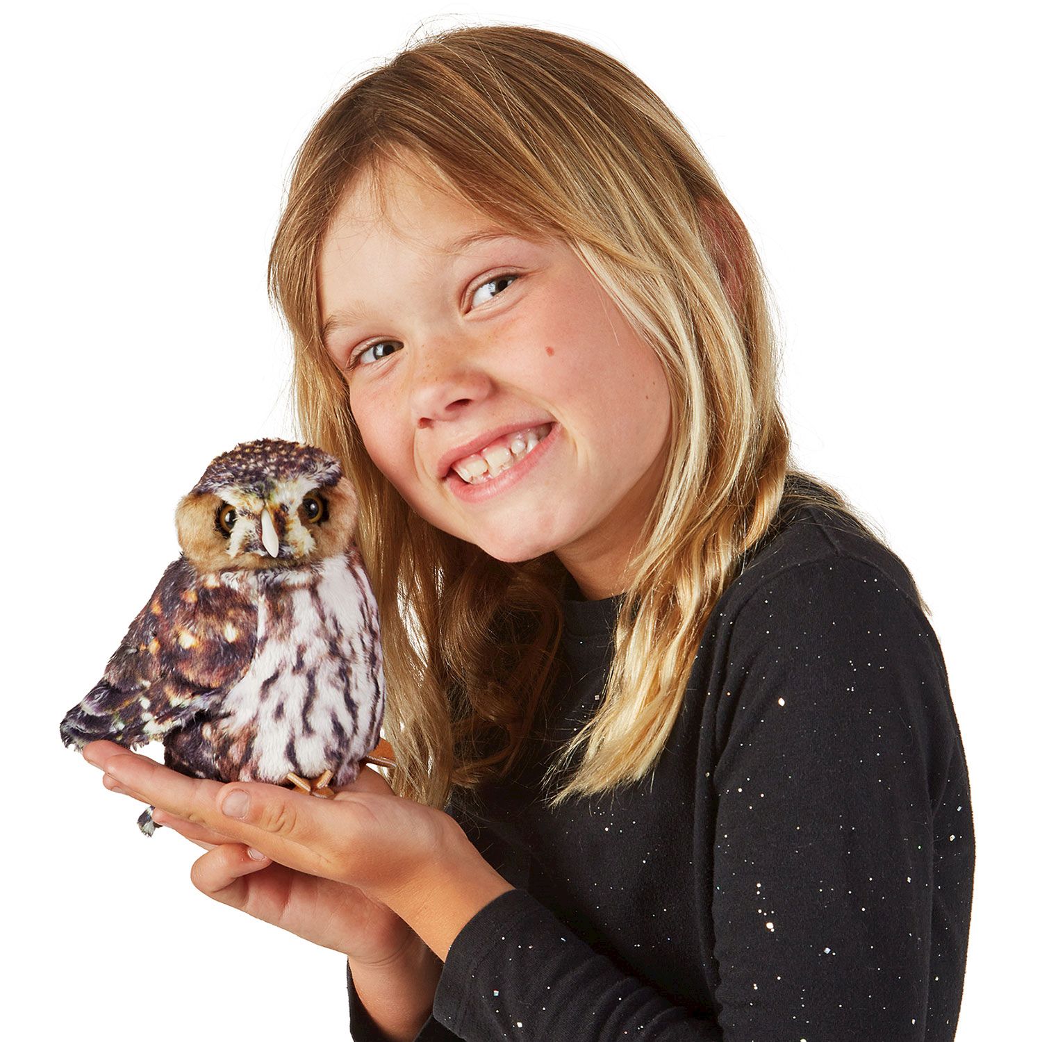 Eule Handpuppe