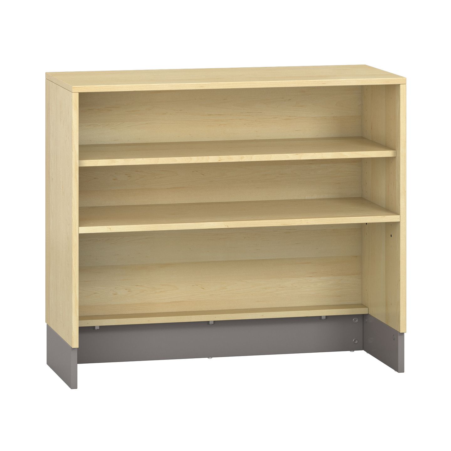 Pureo Regalschrank für Rollkästen Furnier, mit 1 Einlegeboden, B 100 x H 87,5 (inkl. Sockel) x T 42 cm