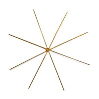 Drahtstern Ø 15 cm, für Perlen 5 Stk.