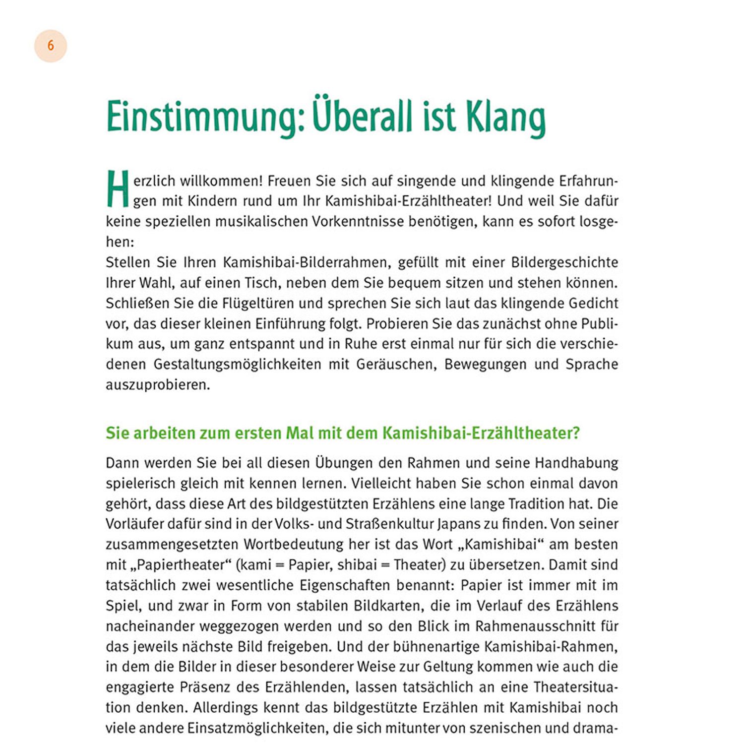 Erzählen mit Musik und Klang – Kamishibai Praxisbuch