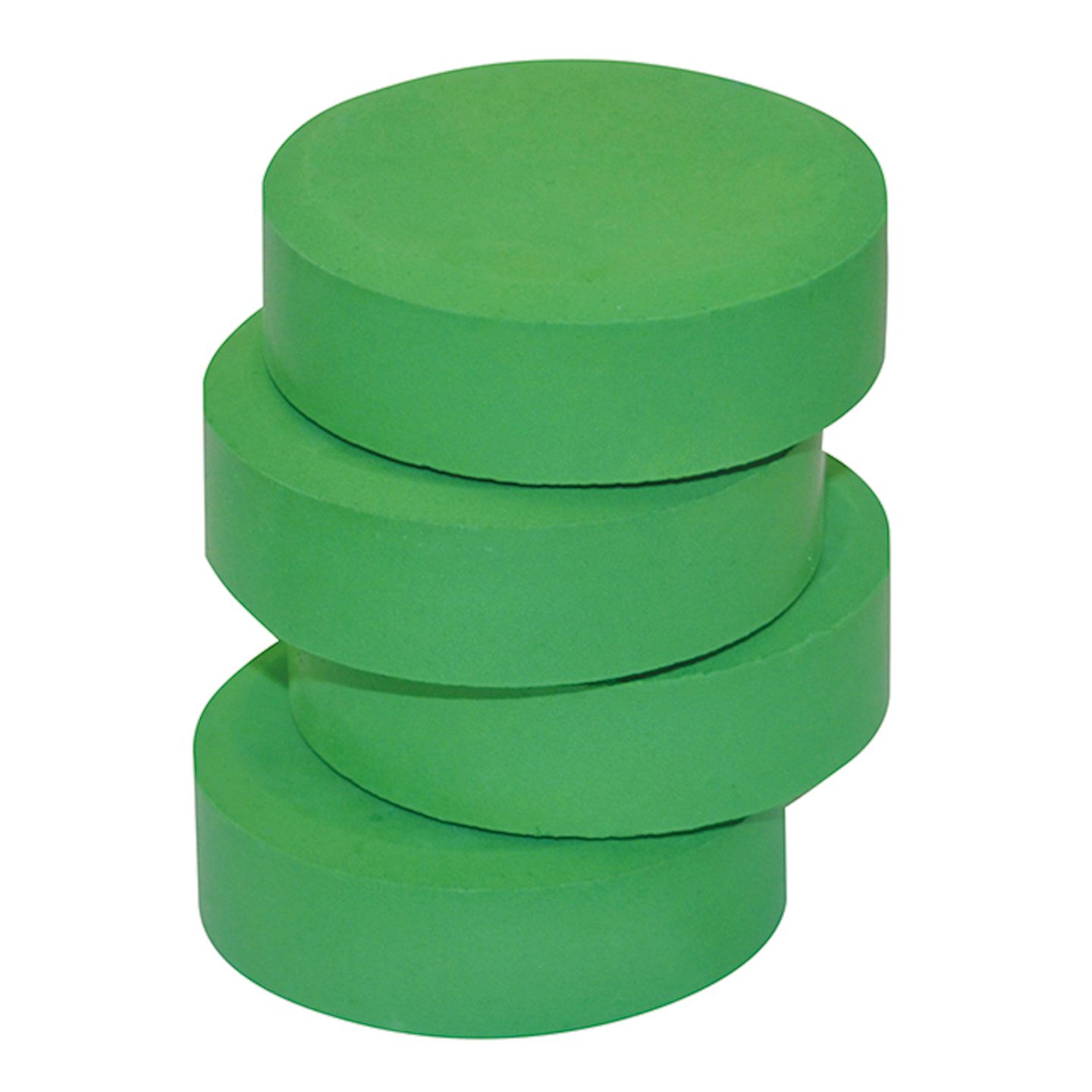 Tempera-Blöcke grün Ø 57 mm, 6 Stk.