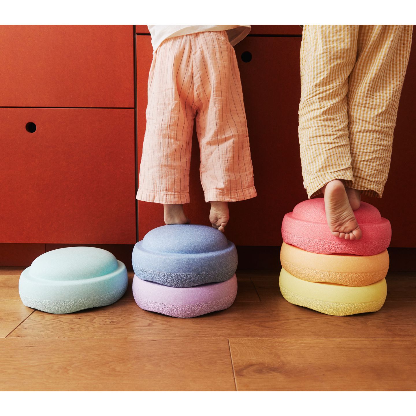 Stapelsteine Rainbow pastel 6 Stück