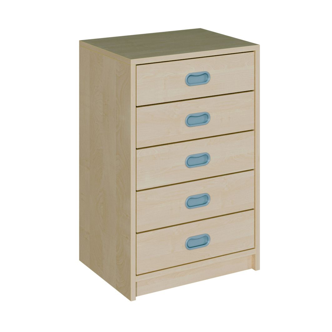 Schrank mit 5 Schubladen mit Dekorblende, B 52 x H 80 x T 40 cm