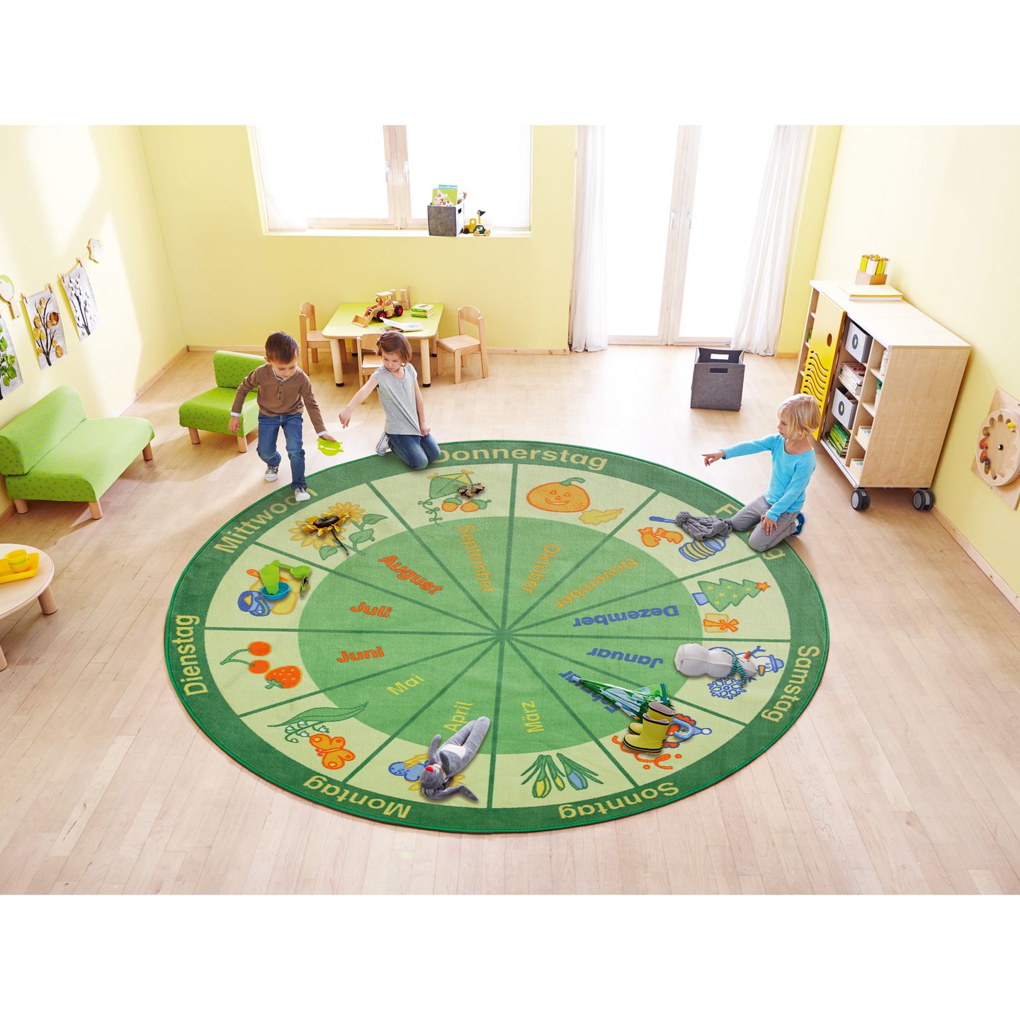 Teppich Jahreszeiten, Ø 300 cm