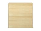 Pureo Regalschrank offen Furnier, mit 2 Einlegeböden, B 100 x H 100 x T 42 cm