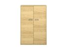 Pureo Doppeltürenschrank Furnier, mit 3 Einlegeböden, B 100 x H 150 x T 60 cm