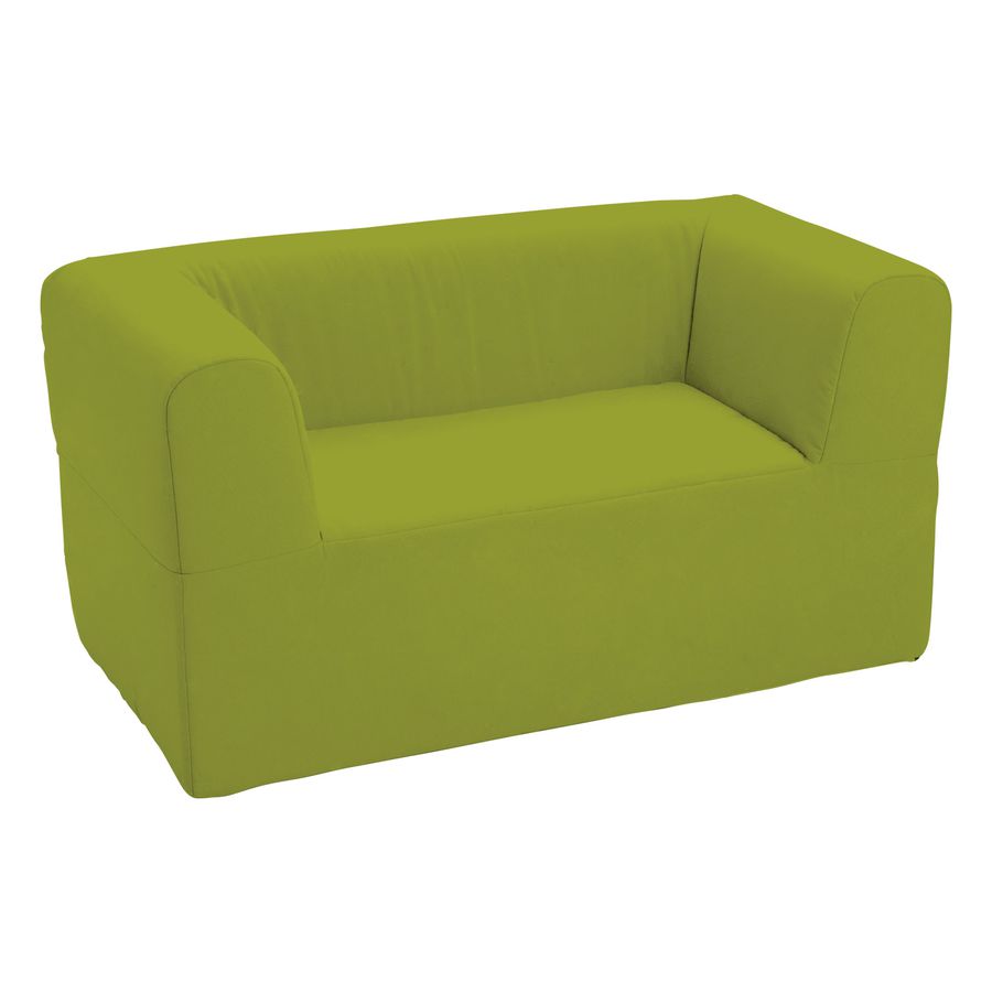 Kindergarten-Sofa 2-Sitzer mit Kunstlederbezug, Sitzhöhe 30 cm