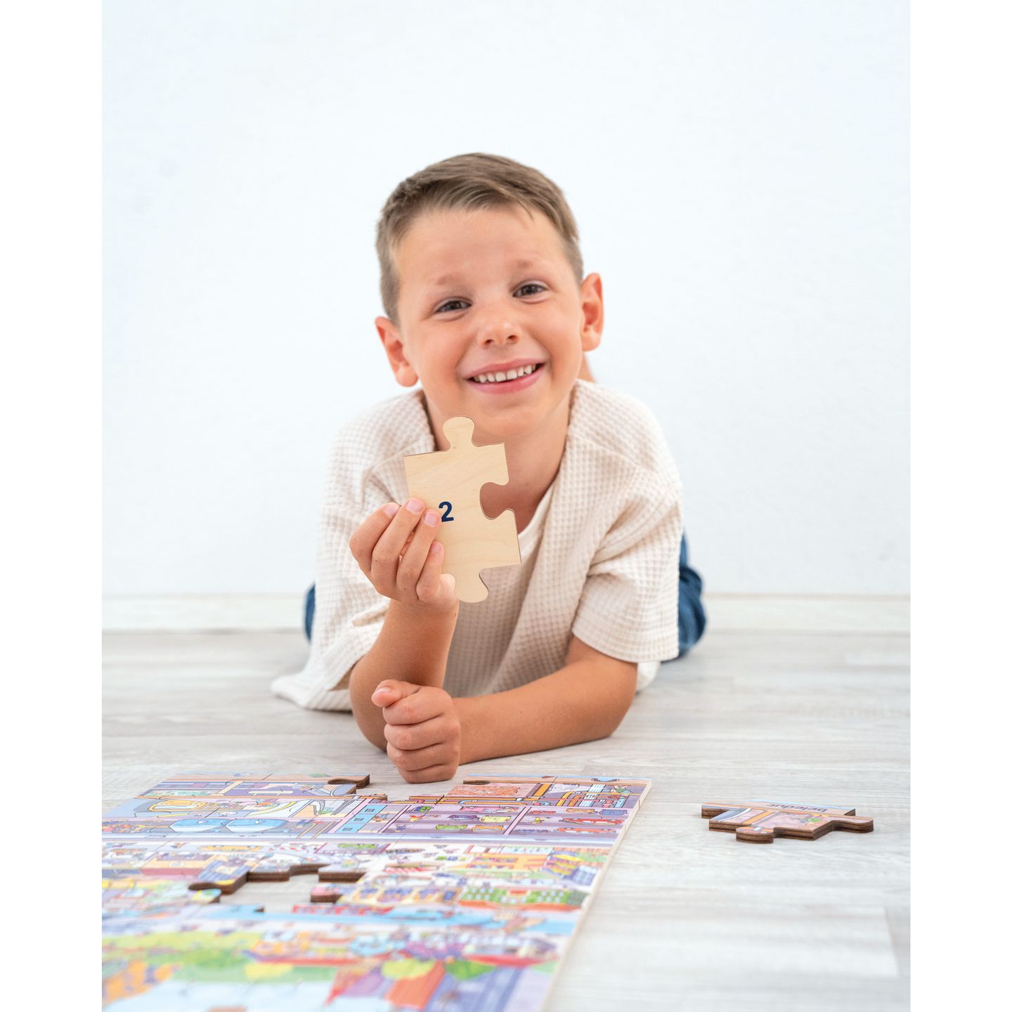 Bodenpuzzle Stadtleben 45 Teile