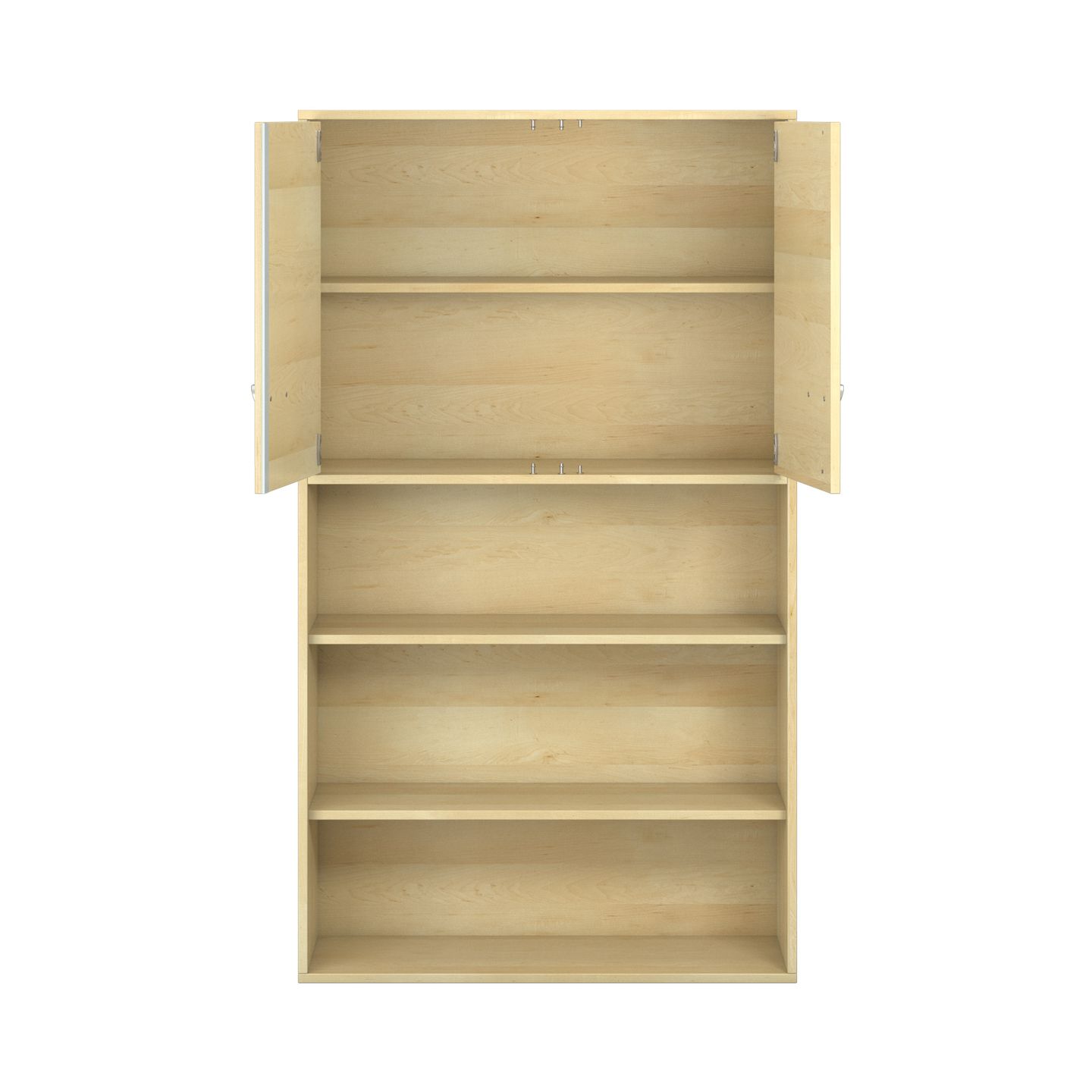 Pureo Türenschrank unten offen, Furnier
mit 3 Einlegeböden
B 100 x H 175 x T 42 cm