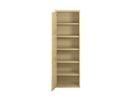 Pureo Türenschrank, Griff rechts, Scharnier links, Furnier mit 3 Einlegeböden B 50 x H 150 x T 42 cm