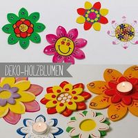 Deko-Holzblumen