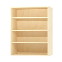 Aufsatzschrank offen, 3 Einlegeböden, B 90 x H 100 x T 40 cm, Furnier