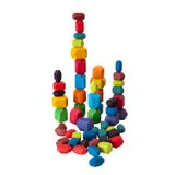 101.119.500 - Holz Edelsteine Regenbogen 54 Stk.