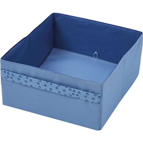 Stoffbox hellblau/blau
B 29 x H 15 x T 35 cm