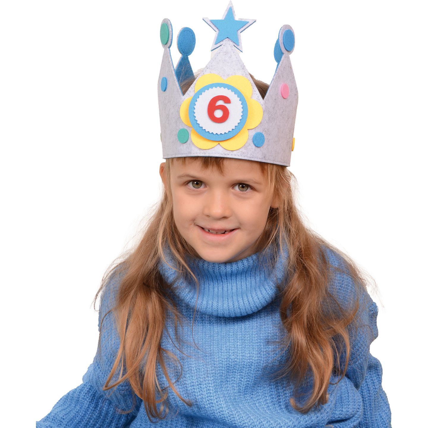 Geburtstagskrone blau