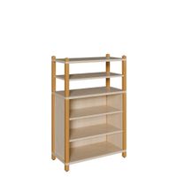 Stollenregal mit 4 Einlegeböden, B 56 x H 120 x T 40 cm